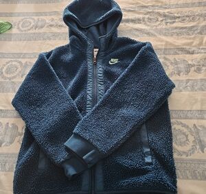 Nike Kids Navy Sherpa Jacket